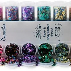Superstar Crazy Chunky Glitter Mix Sixpack