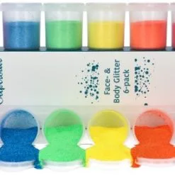 Superstar Fijne Glitter Sixpack Fluorescent