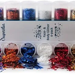 Superstar Holland Chunky Glitter Mix Sixpack