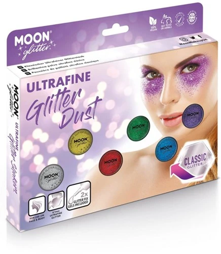 Moon Creations Ultrafine Glitter Dust Classic Voordeelset 3 Moon Creations Ultrafine Glitter Dust Classic Voordeelset