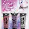 Moon Creations Unicorn Glitter Gels Roze Paars Zilver 1 Moon Creations Unicorn Glitter Gels Roze Paars Zilver -Schminke Speciaalzaak unicorn glitter gels roze paars zilver