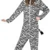 Smiffy's Zebra Carnaval Onesie Kids -Schminke Speciaalzaak zebra carnaval onesie kids