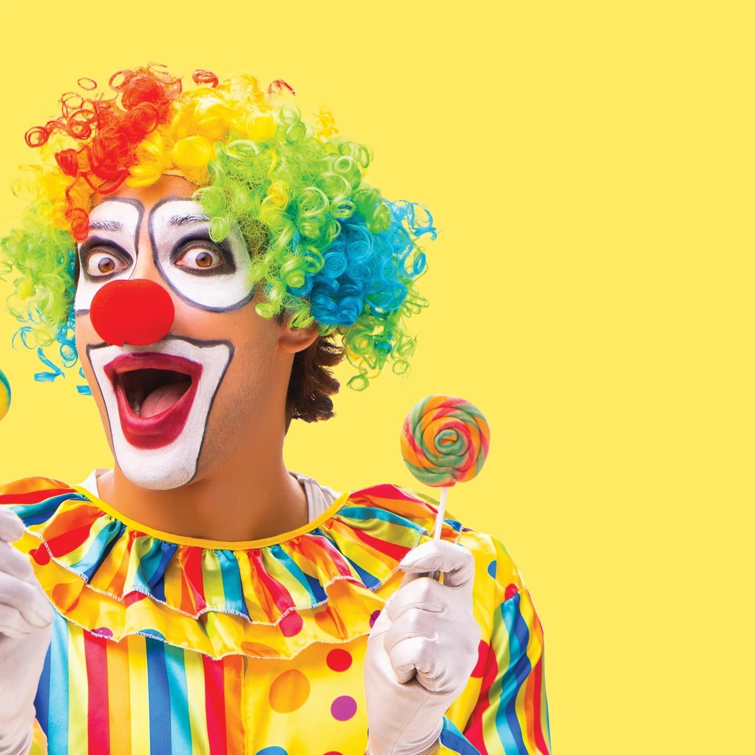 Schminke Speciaalzaak -Schminke Speciaalzaak Clown Pruik crazy clown scaled 1